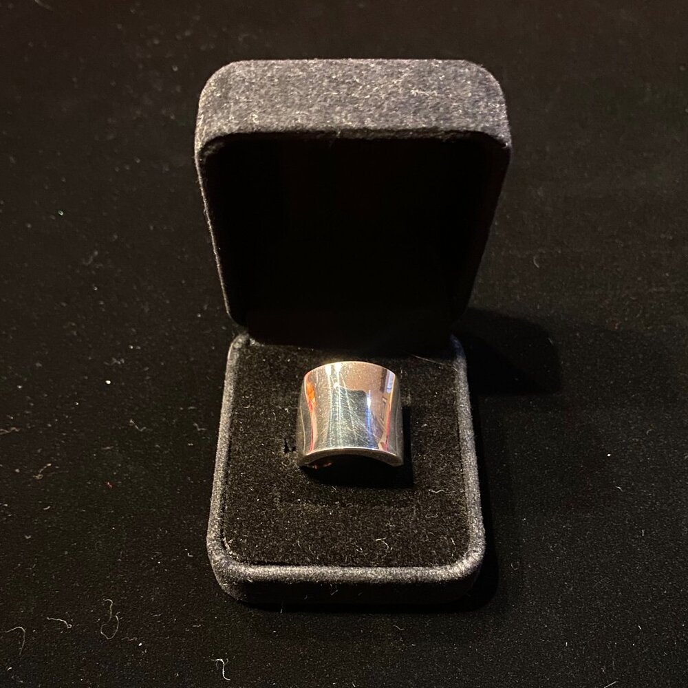 Modern Sterling Silver Ring - image 1
